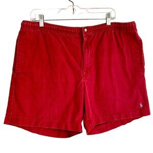 Polo Ralph Lauren Red Cotton Shorts Mens Large